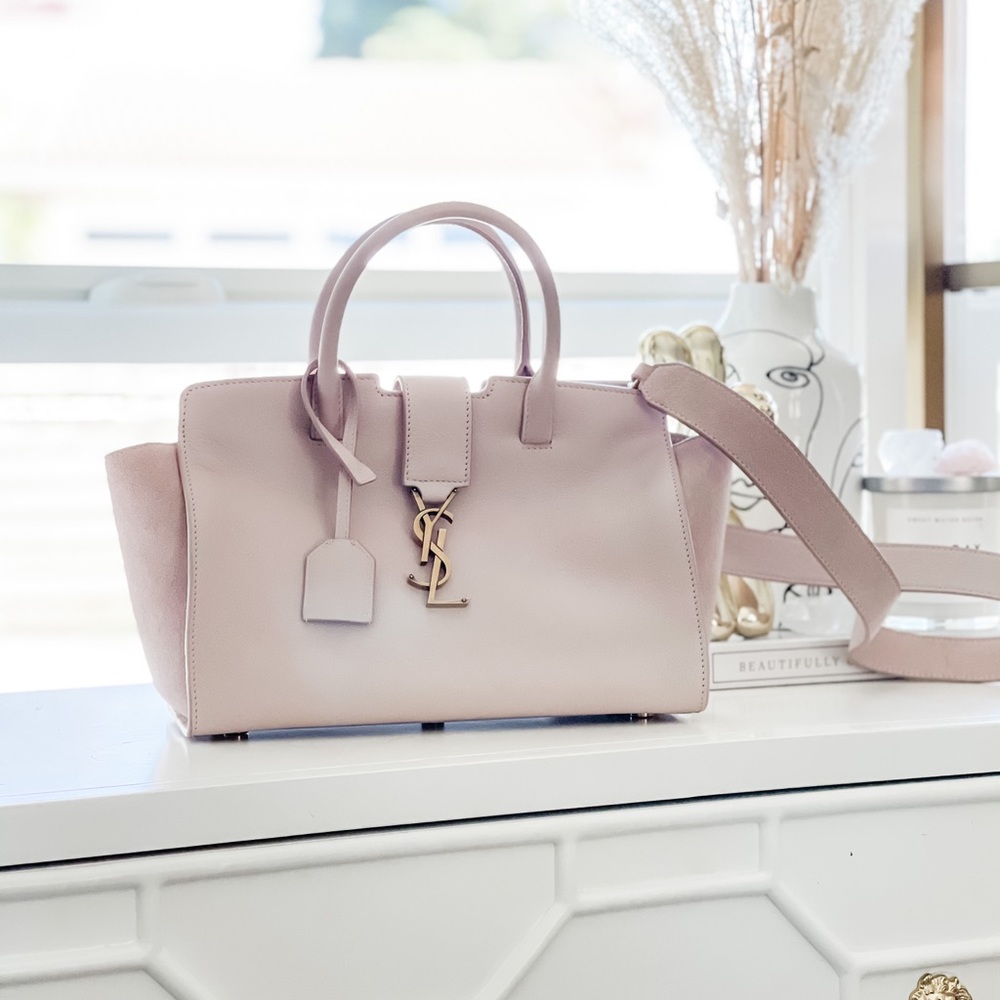 YSL yves Saint Laurent monogram baby cabas bag